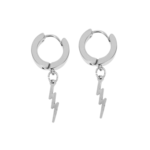 LRXIYODE Ohrstecker Unisex Stylische Ohrringe mit Design Modischer Ohrschmuck Silberfarben und Einfach zu Tragen für Alltag und von LRXIYODE
