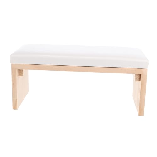 LRXIYODE Original Holz Handkissen Maniküre Handauflage mit Stauraum für Uv LED Lampe Ergonomisches Nail Art Kissen für Salon und Heimgebrauch Weißes Armkissen für Bequeme Handpositionierung von LRXIYODE