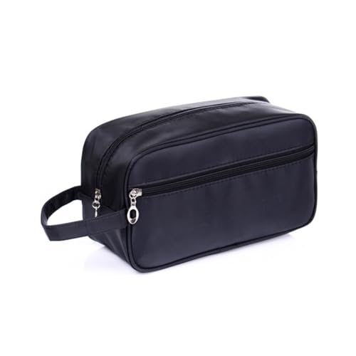 LRXIYODE Outdoor Toiletry Bag Schwarz Große Kapazität Reise Organizer Kulturtasche Für Herren Damen Praktisch Waschbar Robust von LRXIYODE