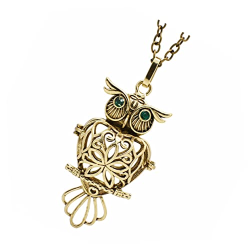 LRXIYODE Owl Diffuser Halskette Langlebiger Damen Schmuck mit Kreativem Vintage Design Leicht und für Aromatherapie und Outfits von LRXIYODE