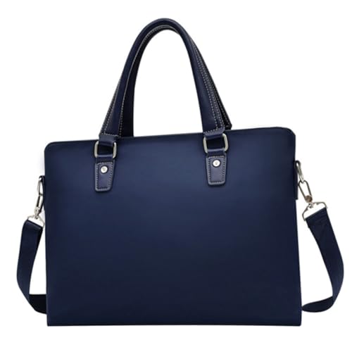 LRXIYODE Oxford Business Bag Herren Handheld Schultertasche Langlebiges Oxford Gewebe Diebstahlsicherer Reißverschluss Vielseitig für Arbeit Freizeit Blau von LRXIYODE