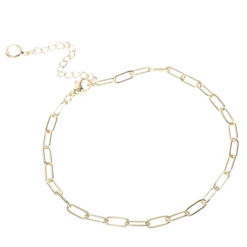 LRXIYODE Paperclip Fußkette Damen Zierliche Ankerkette mit Zirkonia Eleganter Schmuck für Mädchen für Strandpartys und Robustes und Langlebiges Design von LRXIYODE