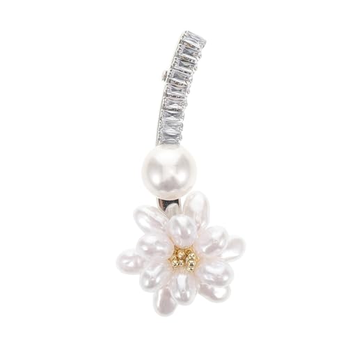 LRXIYODE Perlen Haarclip mit Süßer Enten Schnabel Clip für Damen und Mädchen Rutschfester Haarschmuck für Hochzeiten und Partys Langlebiger Metallclip mit Sicherem Griff von LRXIYODE