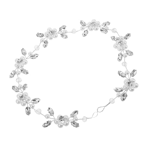 LRXIYODE Perlen Kopfschmuck Stirnband für Frauen und Mädchen Hochzeits Haarschmuck Elegantes Haarband für Brautjungfern Vielseitig Einsetzbar Traumhafter Look von LRXIYODE
