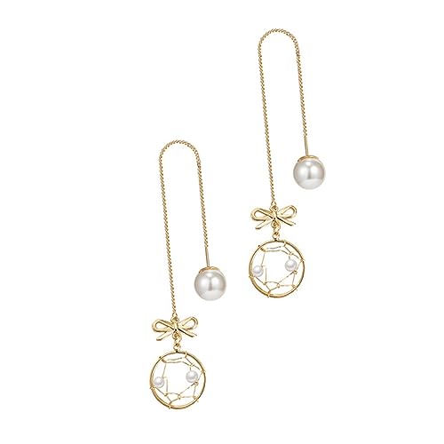 LRXIYODE Perlen Ohrstecker Damen Schleifen Ohrringe Netzmuster Ohrschmuck Hypoallergen Legierung Chic Täglicher Schmuck LRXIYODE Perlen Ohrstecker Damen Schleifen Ohrringe Netzmuster Ohrschmuck Hypoallergen Legierung Chic Täglicher Schmuck von LRXIYODE