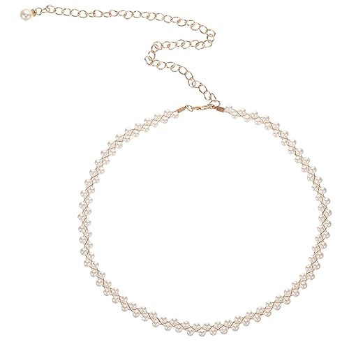 LRXIYODE Perlen Taillenkette für Damen Dekorative Perlen Goldkette für Hochzeiten Partys und Abendkleider für Auffälliges Outfit von LRXIYODE