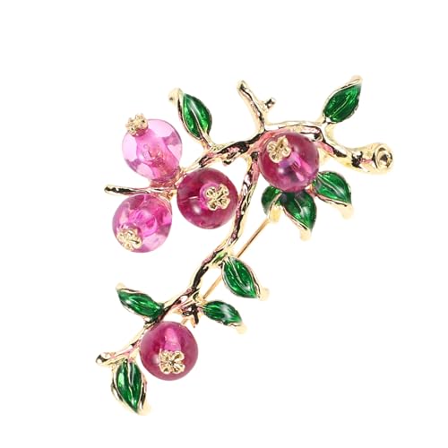 LRXIYODE Persimmon Brosche Anstecknadel Aus Zinklegierung Herbst Damen Blazer Schmuck Accessoire Für Frauen Und Mädchen von LRXIYODE