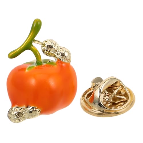 LRXIYODE Persimmon Brosche Pin für Damen Dekorativer Hemdknopf Ersatz Vielseitige Sicherheitsnadel für Cardigan Kleid und Schal Schmuckidee für DIY Kleidungsdekoration von LRXIYODE
