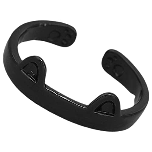 LRXIYODE Personalisierter Katzenring für Damen Verstellbarer Fingerring Elegantem Design Ring Hochwertigem Material Modisches Accessoire oder von LRXIYODE