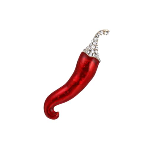 LRXIYODE Personality Chili Förmige Brosche Damen Öltropf Korsage Rot Strass Inlay Pflanzendesign Anstecknadel Schmuck für Kleidung Tasche Hut LRXIYODE Personality Chili Förmige Brosche Damen Öltropf Korsage Rot Strass Inlay Pflanzendesign Anstecknadel Schmuck für Kleidung Tasche Hut von LRXIYODE