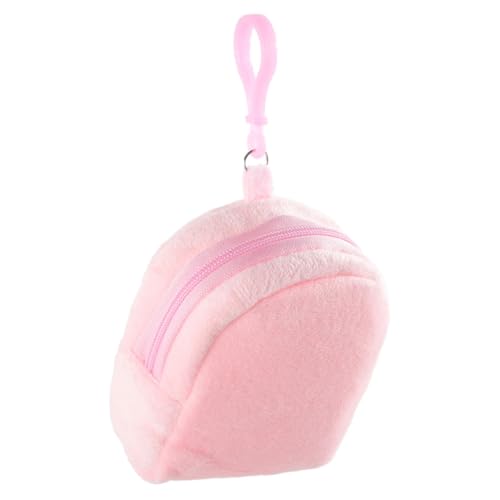 LRXIYODE Plüsch Geldbörse für Mädchen mit Schlüsselanhänger Kleines Rosa Kuscheltier Portemonnaie Leichter und Tragbarer Münzbeutel Niedliche Tasche für Kindergarten und Alltag Praktische von LRXIYODE
