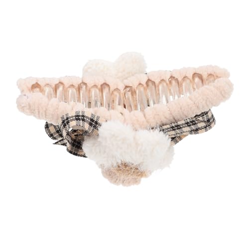 LRXIYODE Plüsch Haarklammer Großer Haarclip für Damen mit Weichem Griff Kreative Blütenform Haarschmuck für Hochsteckfrisuren und Dickes Haar Eleganter Haarclip für Alltag und Büro von LRXIYODE