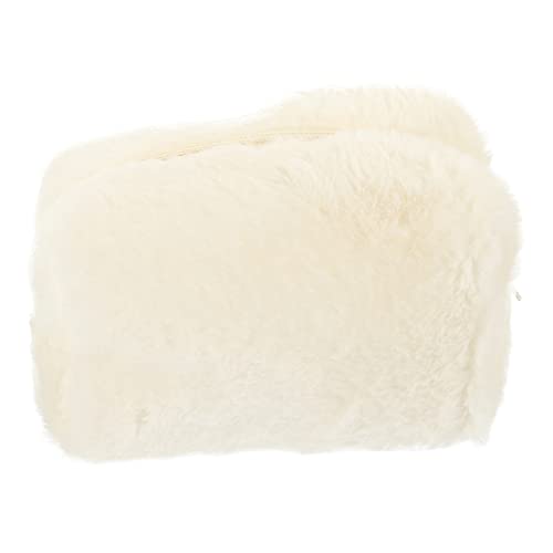 LRXIYODE Plüsch Make Up Tasche Tragbare Kosmetiktasche für Damen Multifunktionale Kulturbeutel für Reisen Weiche Plüschmaterial mit Reißverschluss Aufbewahrung für Kosmetik von LRXIYODE