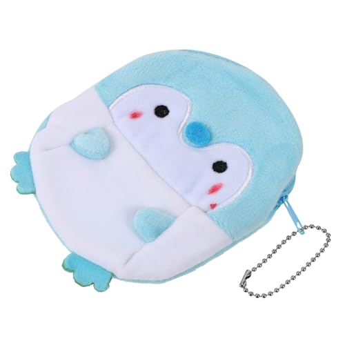 LRXIYODE Pinguin Plüsch Geldbörse Süß Klein Tragbar Münzbörse Aus Weichem Pp-baumwollmaterial Für Junge Mädchen Und Erwachsene Mit Platz Für Münzen Schlüssel Und Lippenstift von LRXIYODE
