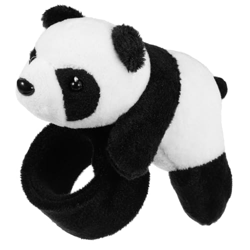 LRXIYODE Plüsch Slap Armband Panda Kinderparty Mitgebsel Kuscheliges Tierdesign Weiches Bequemes Schnapparmband Für Jungen Mädchen Geburtstagsfeier Accessoire von LRXIYODE