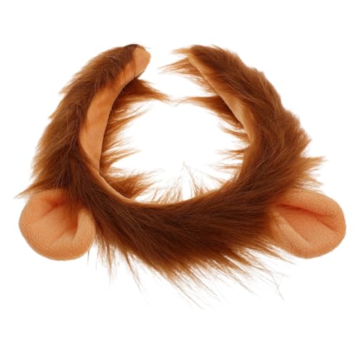 LRXIYODE Kids Löwenkopf Haarreif Plüsch Tierohren Stirnband Für Kostümparty Halloween Zoo-party Und Kindergartenaufführungen Für Junge Mädchen Und Junge Mädchen von LRXIYODE