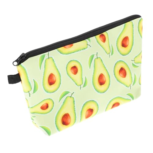LRXIYODE Praktische Avocado Kosmetiktasche mit Langlebigem Reißverschluss Multifunktionaler Make Up Organizer Tragbare Kulturbeutel für Damen und Reisen Kompakte Aufbewahrungstasche von LRXIYODE