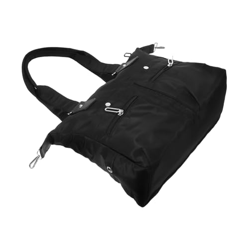 LRXIYODE Professionelle Damen Arbeitstasche Große Nylon Polyester Tote Bag mit Reißverschluss und Mehrfachfächern Bequeme Schultertasche für Büro Pendeln und Alltag von LRXIYODE