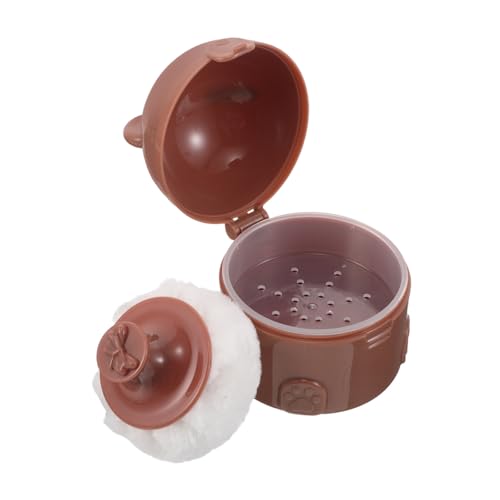 LRXIYODE Puderquaste mit Box Weiche Sanfte Puderpuff für Empfindliche Haut Kompakt Nachfüllbar Vielseitig für Babypuder und Damen Praktischer Reisebehälter Stilvolles Design Robust und von LRXIYODE