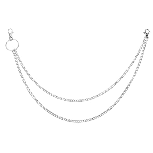 LRXIYODE Hosenkette Geldbörsenkette Metall Punk Hip Hop für Herren Mehrlagige Dekoration für Jeans Einfach Anzubringen von LRXIYODE