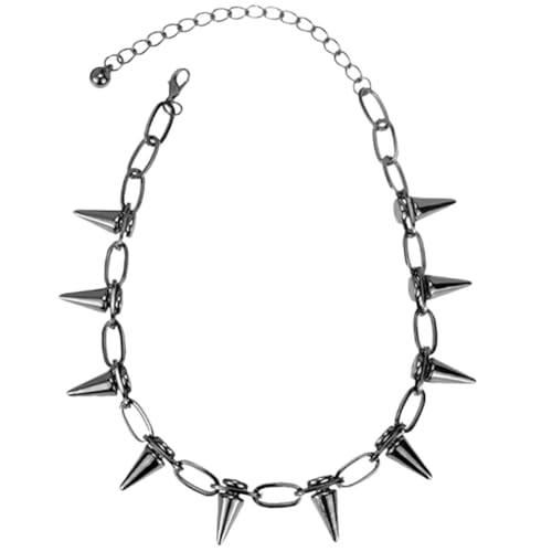 LRXIYODE Nietenhalskette Aus Metall Schlüsselbeinkette Für Punk-choker- Nieten-schmuck Halskette Für Mädchen Party Und Hochzeitschmuck von LRXIYODE