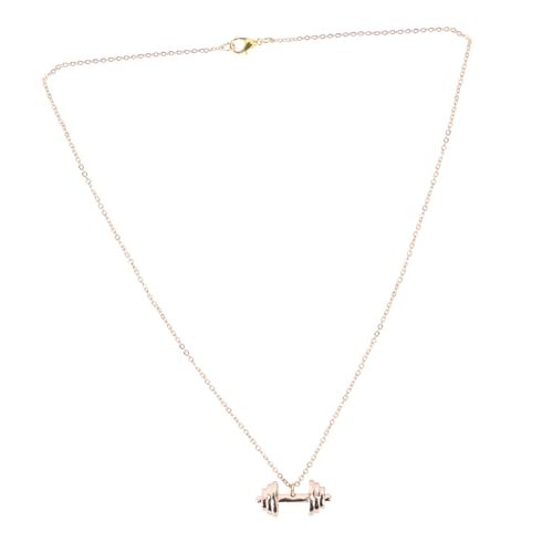 LRXIYODE Punk Style Halskette mit Dumbbell Anhänger Goldfarbene Herren Halskette Modische Kette mit Dekorativem Neck Pendant Rostfrei und Langlebig Geeignet für Alltag und Party LRXIYODE Punk Style Halskette mit Dumbbell Anhänger Goldfarbene Herren Halskette Modische Kette mit Dekorativem Neck Pendant Rostfrei und Langlebig Geeignet für Alltag und Party von LRXIYODE