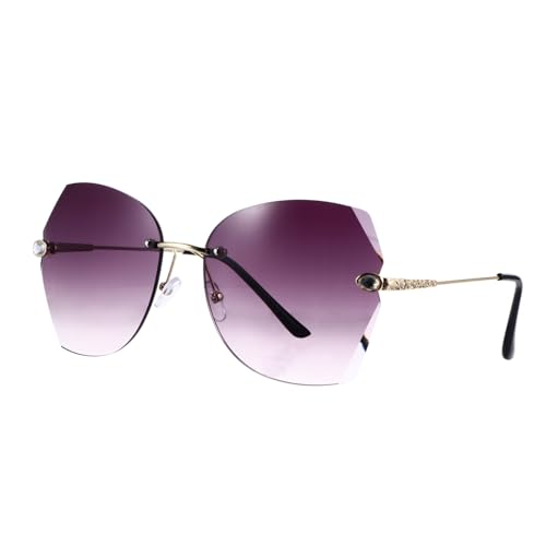 LRXIYODE Randlose Sonnenbrille mit Diamantbordüre Stilvolle und Praktische Sonnenbrille für Damen und Herren UV Schutz für LRXIYODE Randlose Sonnenbrille mit Diamantbordüre Stilvolle und Praktische Sonnenbrille für Damen und Herren UV Schutz für von LRXIYODE