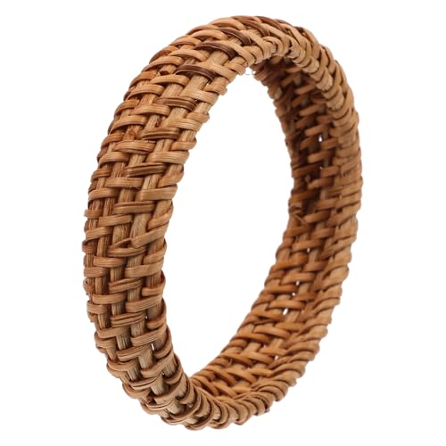 LRXIYODE Rattan-armreif Damen Chunky Geflochtener Bohemia Stil Armreif Handgelenk Accessoire Dekorativ Klobiger Armreif Für Frauen von LRXIYODE