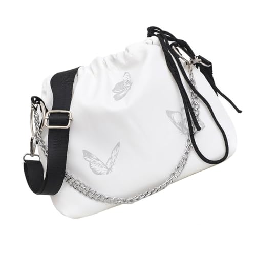 LRXIYODE Reflektierende Butterfly Schultertasche Damen Crossbody Bag Modisch Großer Stauraum Vielseitig für Alltag Reisen Shopping von LRXIYODE