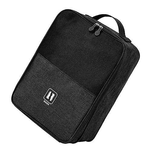 LRXIYODE Reise Schuhbeutel Schwarz und Staubfilter Multifunktionale Schuhsortiertasche für Reisen Großer Stauraum für Schuhe Handtücher und Toilettenartikel von LRXIYODE
