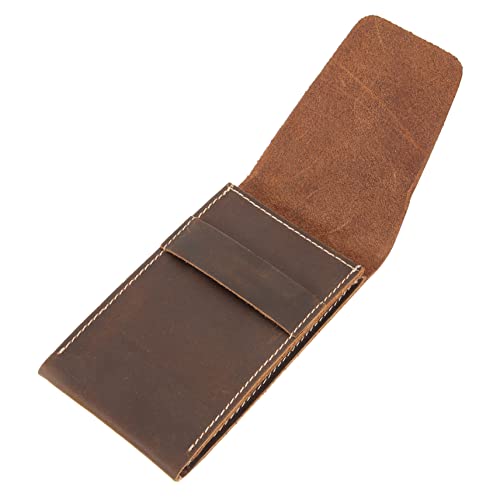 LRXIYODE Reiseetui für Herren und Damen Echtes Leder Kompakte Uhrenaufbewahrungstasche mit Schutzschicht Handliches Travel Watch Case für Sicheren Transport Unterwegs von LRXIYODE