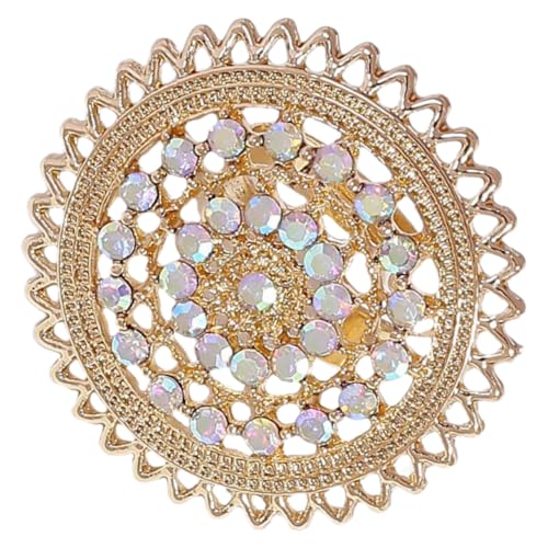 LRXIYODE Retro Damen Ring mit Hohl Design Nationalstil Schmuckring in Gold Auffälliger Vintage Schmuck für Frauen Modisches Accessoire Langlebig und Dekorativ von LRXIYODE