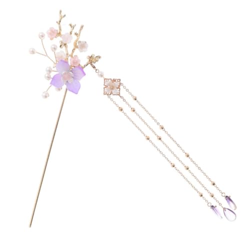 LRXIYODE Retro Haarschmuck Damen Haarnadel mit Perlen und Quaste Handgefertigter Antiker Haarstab im Chinesischen Stil Eleganter Haarschmuck für Braut und Lange Frisuren Vintage von LRXIYODE