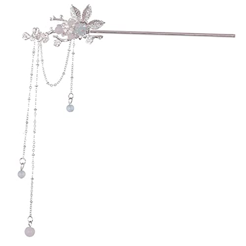 LRXIYODE Retro Haarschmuck Haarstab mit Blumen und Quaste Leichter Haarnadel für Frauen und Mädchen Stabiler Haargabel Haarklammer für Hochzeit Party Alltag und Festliche Frisuren von LRXIYODE