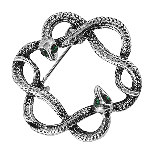 LRXIYODE Retro Schlangen Brosche für Damen Vintage Anstecknadel für Pullover Schals und Blusen Elegantes Accessoire für Formelle und Anlässe Einfach Anzubringen Entfernen von LRXIYODE