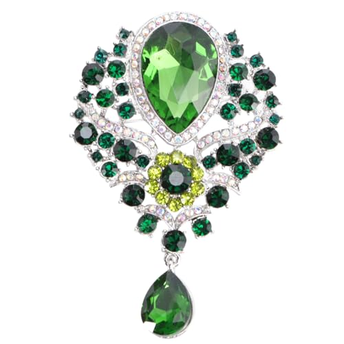 LRXIYODE Rhinestone Brosche Legierung mit Hängende Dekorative Brosche für Kleidung Schals und Taschen B Leicht und Glänzend Schmuck für Frauen von LRXIYODE