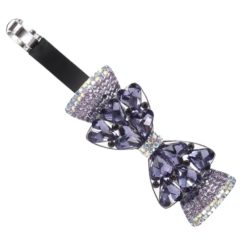 LRXIYODE Rhinestone Haarklammer Bowknot Haarspange Metall Damen Haarschmuck Elegant Glänzend für Büro Feier Party Modisch und Langlebig mit Glatter Oberfläche in Violett von LRXIYODE