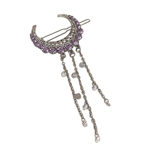 LRXIYODE Rhinestone Haarnadel mit Funkelnden Kristallsteinen und Tassel Vintage Haarclip für Damen und Mädchen Leichter Haarschmuck für Party und Alltag von LRXIYODE