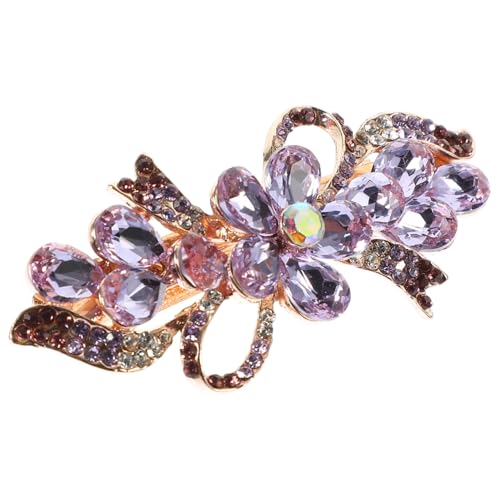 LRXIYODE Rhinestone Haarspange Damen Metall Haarklammer mit Federverschluss Elegant Glitzerndes Accessoire für Dickes Haar Braut Haarschmuck von LRXIYODE