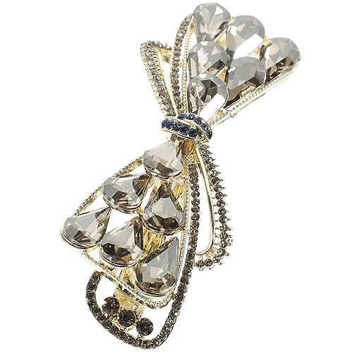 LRXIYODE Rhinestone Haarspange für Damen Funkelnde Haarklammer für Hochzeiten Anlässe und Besondere Events Strapazierfähiges Design für Dickes Haar von LRXIYODE