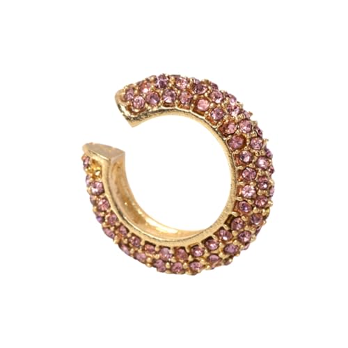 LRXIYODE Rhinestone Ohrclip aus Legierung Modisch Elegant C förmig Dekorativer Schmuck für Damen Langlebig Geeignet für Alltag und Reisen von LRXIYODE