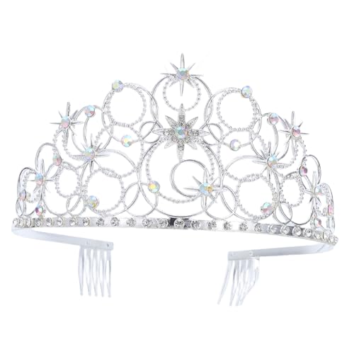 LRXIYODE Rhinestone Star Tiara Haarreif Damen Leichter Sicherer Sitz Mit Kämmen Funkelnde Zinklegierung Braut Krone Für Hochzeit Party Und Auftritte LRXIYODE Rhinestone Star Tiara Haarreif Damen Leichter Sicherer Sitz Mit Kämmen Funkelnde Zinklegierung Braut Krone Für Hochzeit Party Und Auftritte von LRXIYODE