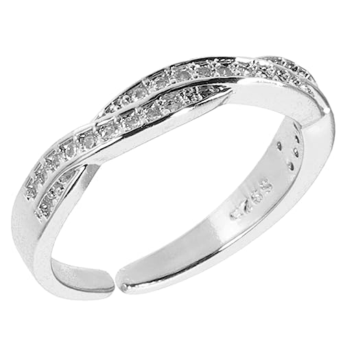 LRXIYODE Ring für Frauen Verstellbarer Öffnungsring im Modischen Design mit Funkelnden Zirkonsteinen Täglichen Gebrauch Partys Besondere Anlässe LRXIYODE Ring für Frauen Verstellbarer Öffnungsring im Modischen Design mit Funkelnden Zirkonsteinen Täglichen Gebrauch Partys Besondere Anlässe von LRXIYODE