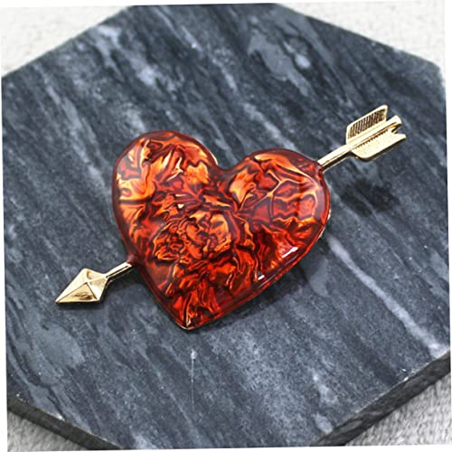 LRXIYODE Rote Herzbrosche Vintage Stil Emaille Anstecknadel für Damen Schmuck für Kleidung Taschen Schals Leicht und Sicher Perfektes für Freundinnen zum Geburtstag von LRXIYODE