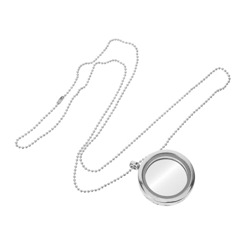 LRXIYODE Runder Metall Bilderrahmen Anhänger Tablett für Schmuckanhänger Basteln Stabiles Fotoanhänger Tray Leicht und Praktisch für DIY Projekte und Halsketten Herstellung von LRXIYODE