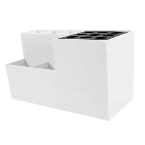 LRXIYODE Salon Scherenhalter Organizer für Friseurzubehör Multifunktionaler Haarscheren und Kammhalter Kompakt und Langlebig Geeignet für Friseure Heimgebrauch und Haarstudios Weiß von LRXIYODE