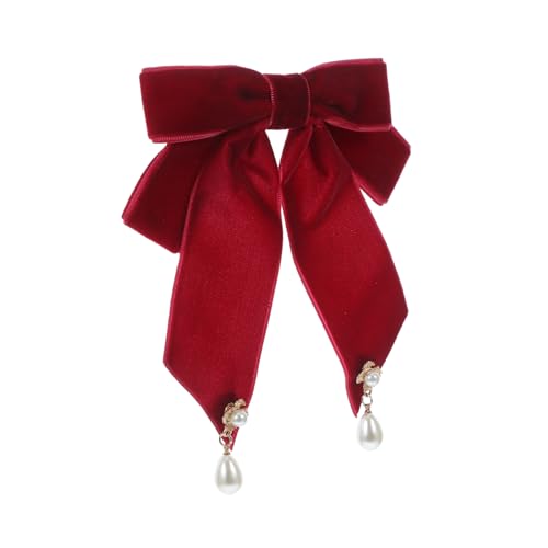 LRXIYODE Samt Brosche Damen Schleifen Accessoire Verstellbare Vintage Fliege Anstecknadel für Schuluniform Party und Alltag Kunstvoll Verarbeitet Weiches Langlebiges Material Modischer von LRXIYODE