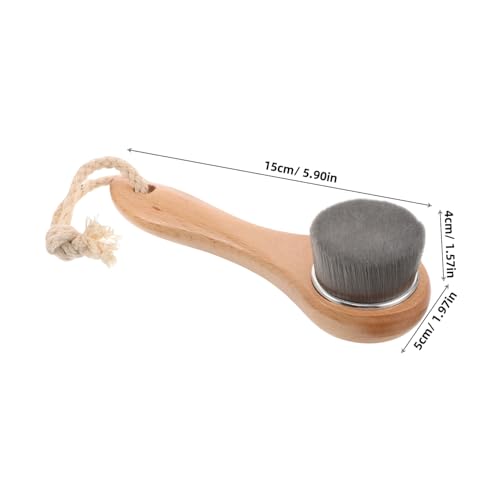 LRXIYODE Sanfte Gesichtsreinigungsbürste mit Weichen Borsten Langer Griff Tiefenwirksames Peeling und Massage für Make up entfernung und Empfindliche Haut Vielseitiges Pflege Frauen von LRXIYODE