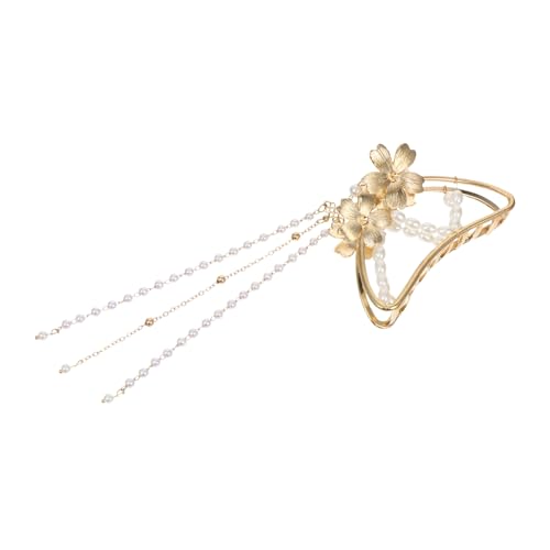LRXIYODE Schmetterling Haarklammer Damen Große Metall Haarspange mit Perlen und Quasten Modisches Haar accessoire für Frauen und Mädchen Eleganter Haarschmuck Langlebig von LRXIYODE