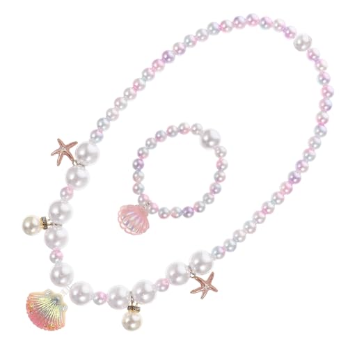 LRXIYODE Schmuckset Für Mädchen Mit Perlhalskette Und Armbändern Kindertanzparty-geschenke Exquisiter Für Kleinkinder von LRXIYODE
